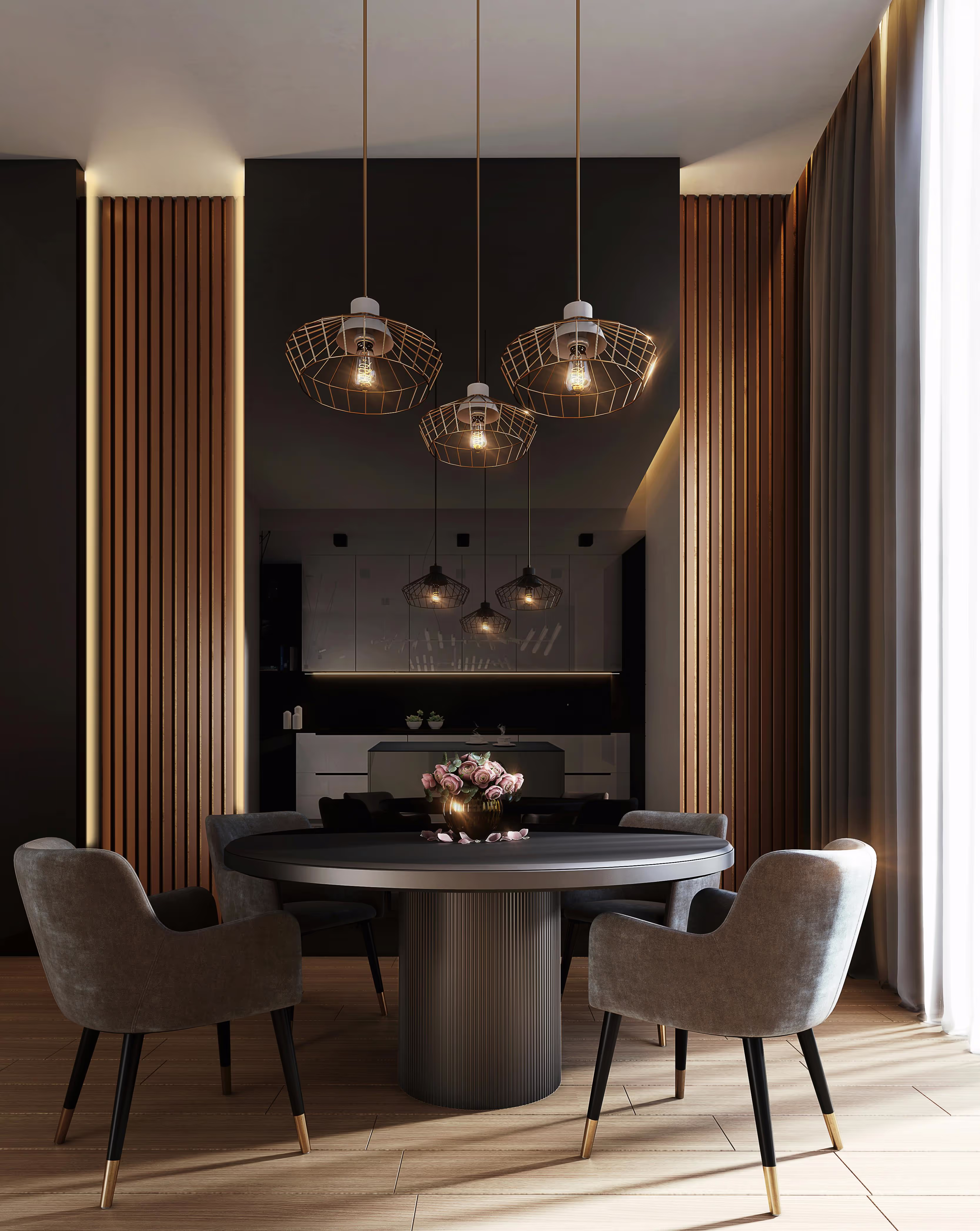 Elegant interior ready for guests